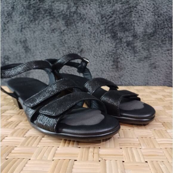 SAS Savanna Black Heel Adjustable Strap Sandals Womens 9.5 M - Picture 8 of 10
